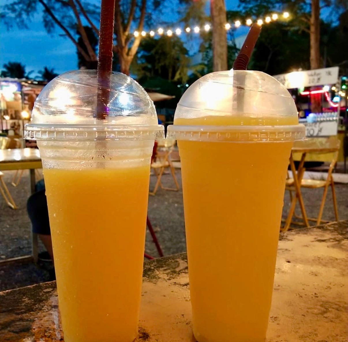 Mango smoothies at Krabi night market
